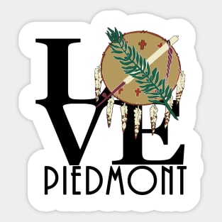 LOVE Piedmont OK Sticker